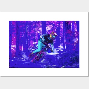 Forest Trail Rider - BMX Racer Posters and Art